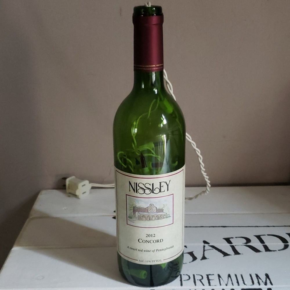 Light up bottle of wine